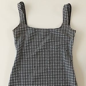 Maryam Nassir Zadeh Checkered Mid Length Dress